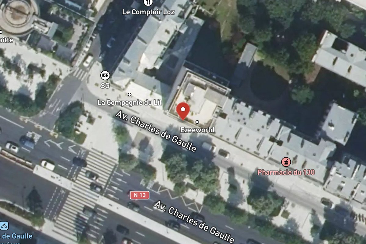 Vue satellite — 132 Avenue Charles de Gaulle