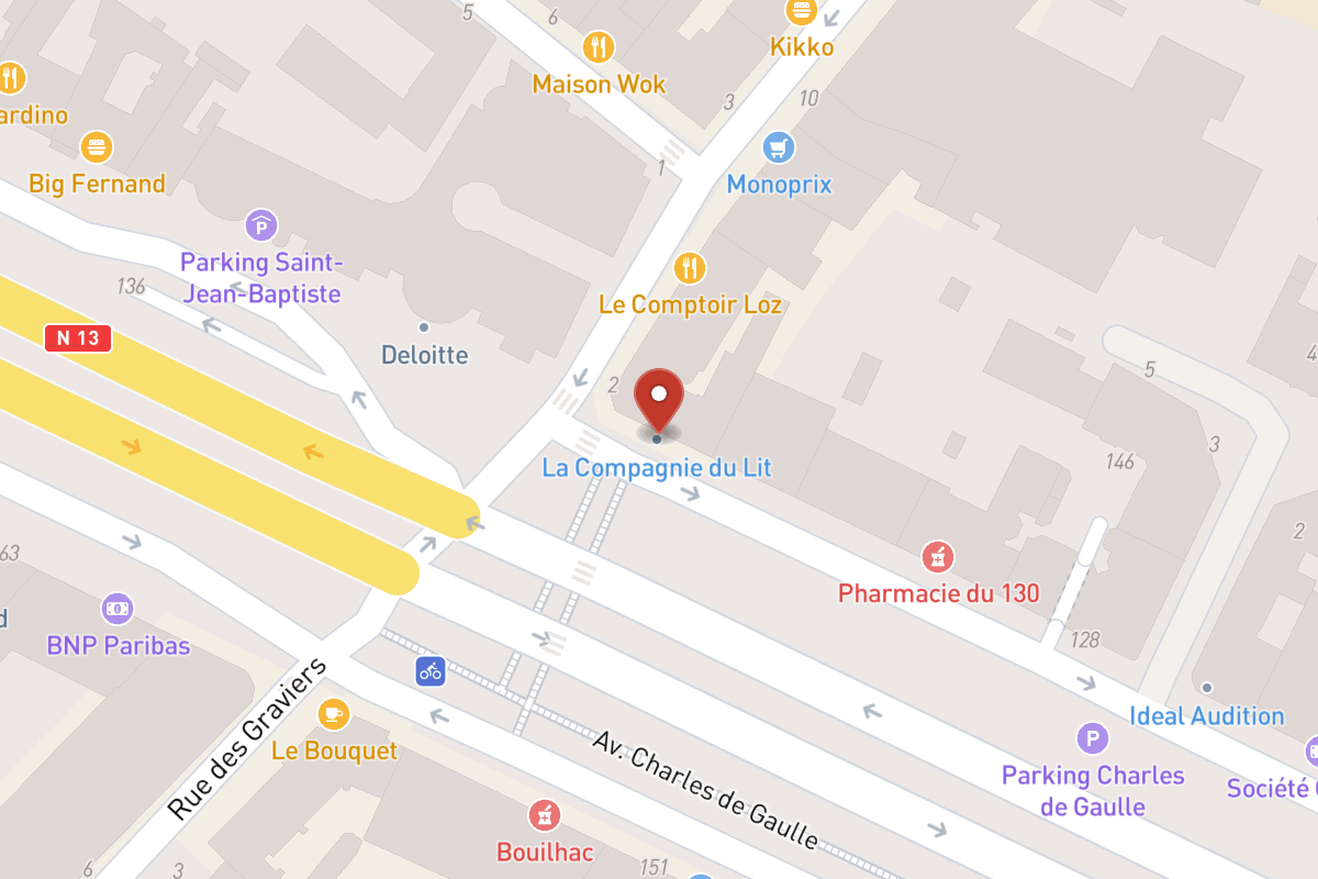 Plan de situation — 134 Avenue Charles de Gaulle