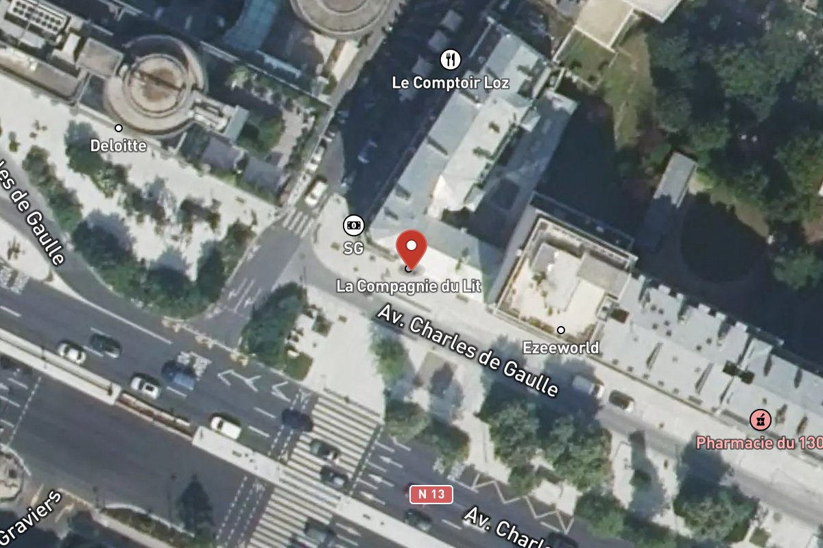 Vue satellite — 134 Avenue Charles de Gaulle