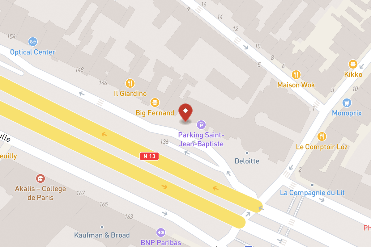 Plan de situation — 140 Avenue Charles de Gaulle
