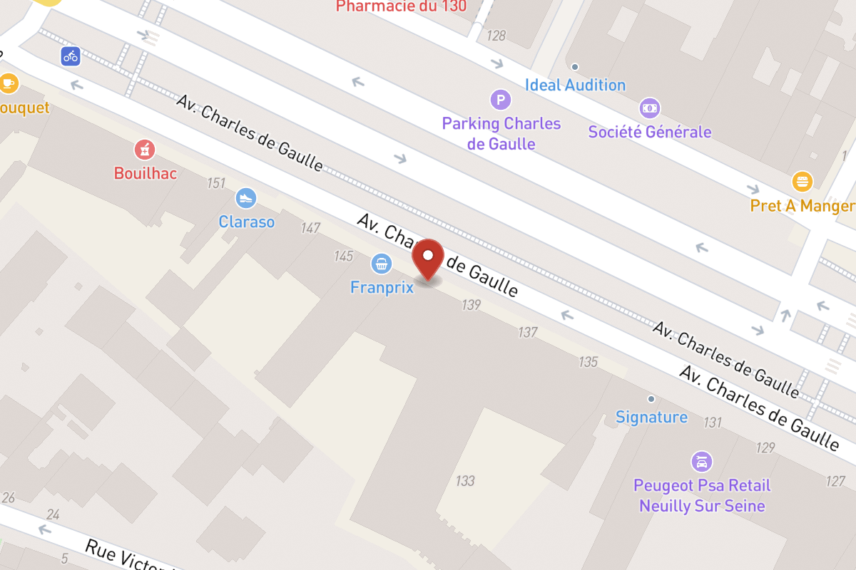 Plan de situation — 141 Avenue Charles de Gaulle