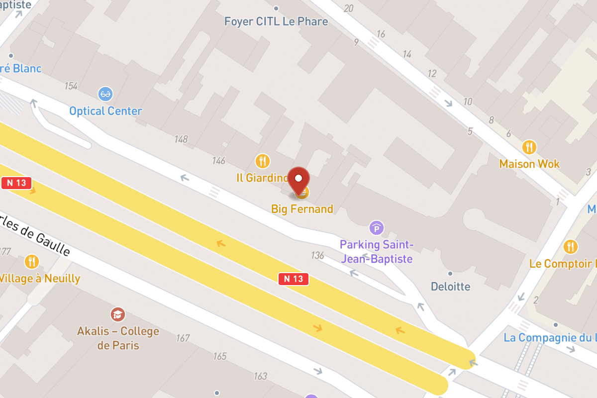 Plan de situation — 142 Avenue Charles de Gaulle