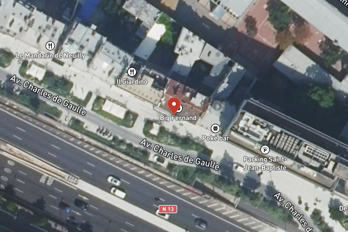 Vue satellite — 142 Avenue Charles de Gaulle