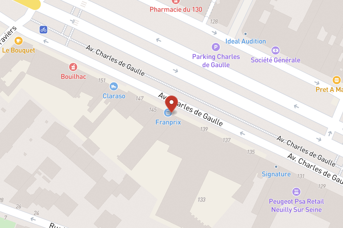 Plan de situation — 143 Avenue Charles de Gaulle