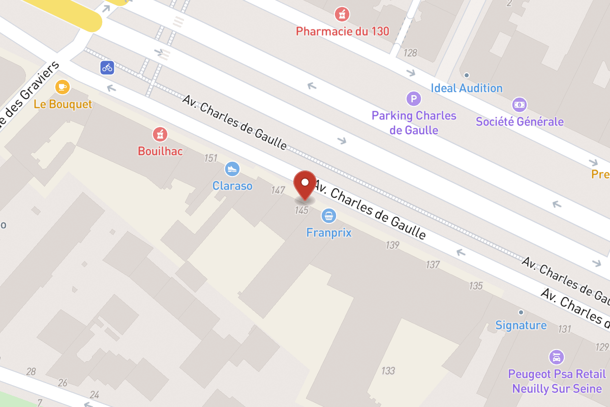 Plan de situation — 145 Avenue Charles de Gaulle