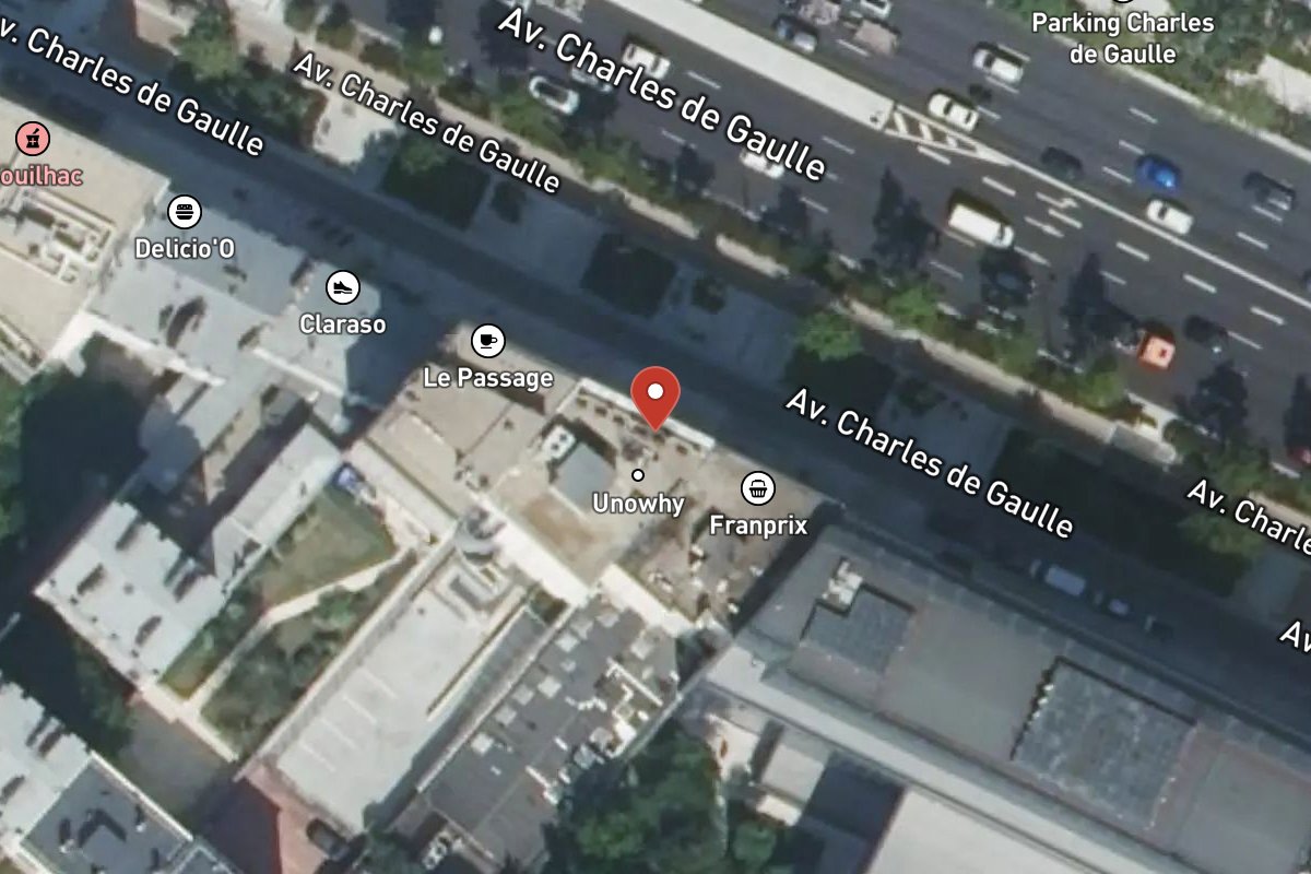 Vue satellite — 145 Avenue Charles de Gaulle