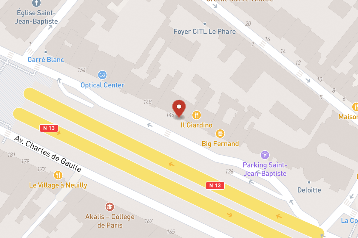 Plan de situation — 146 Avenue Charles de Gaulle