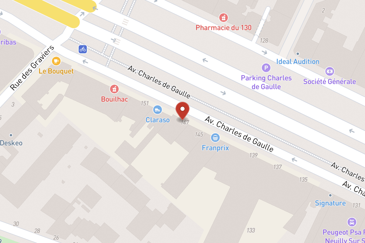 Plan de situation — 147 Avenue Charles de Gaulle