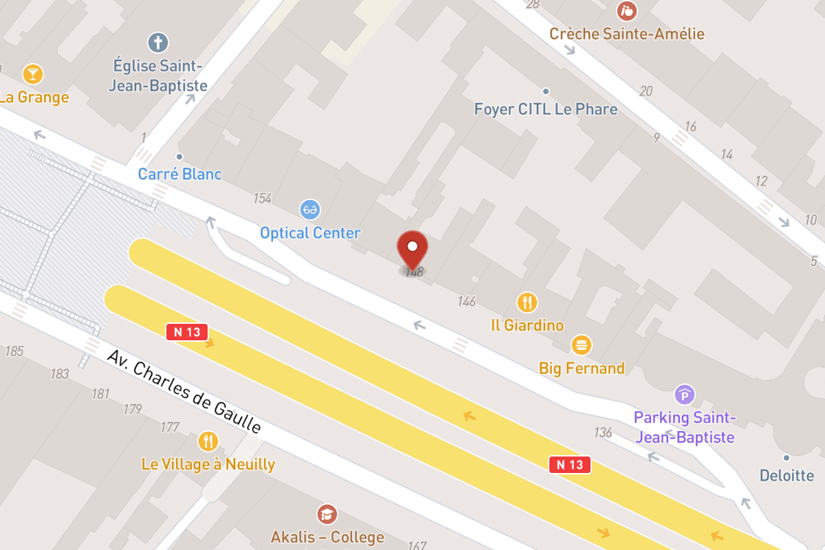 Plan de situation — 148 Avenue Charles de Gaulle
