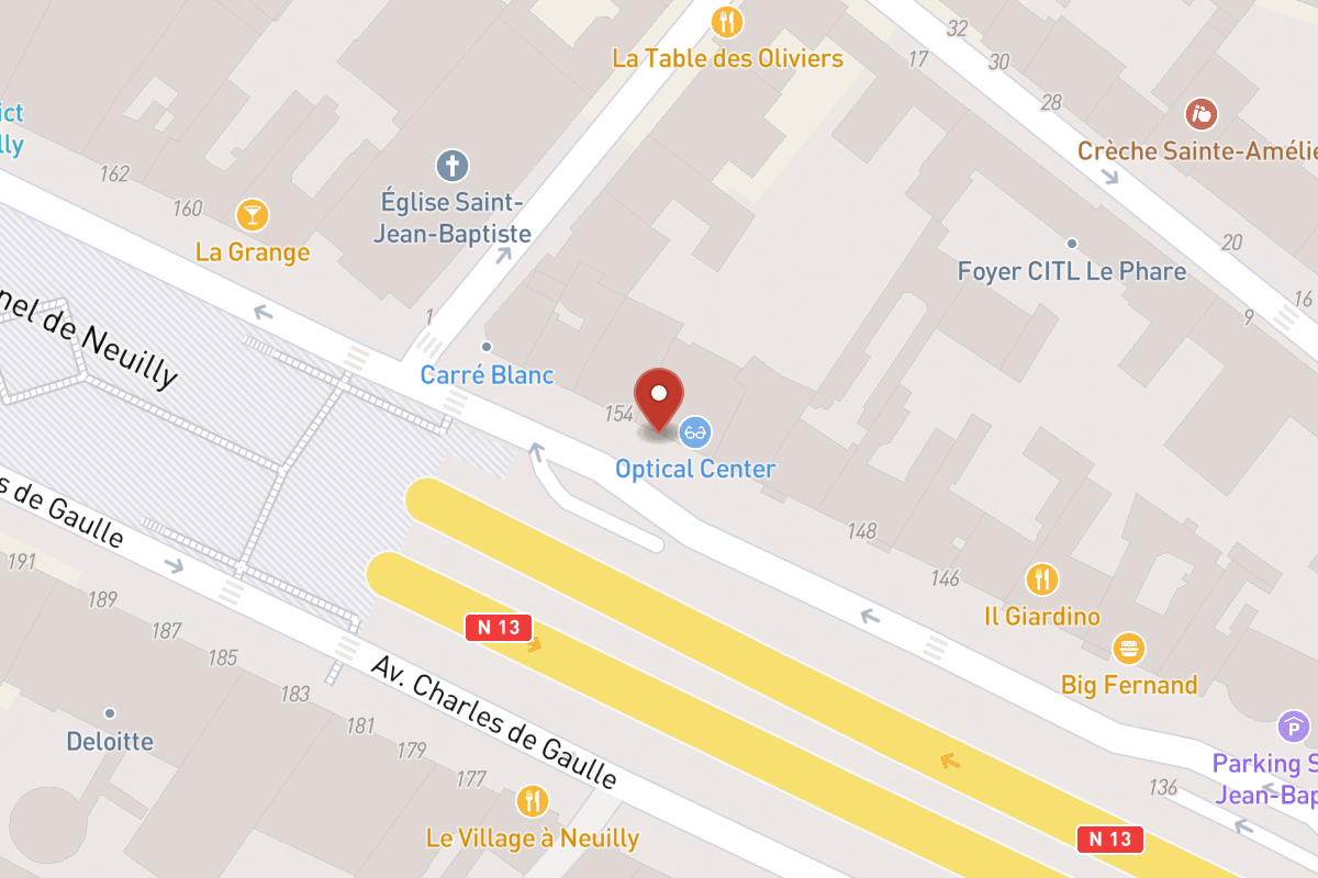 Plan de situation — 152 Avenue Charles de Gaulle