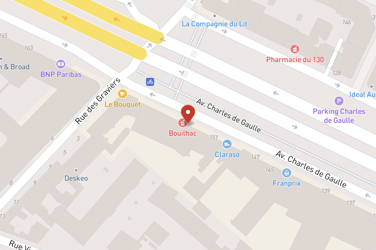 Plan de situation — 153 Avenue Charles de Gaulle