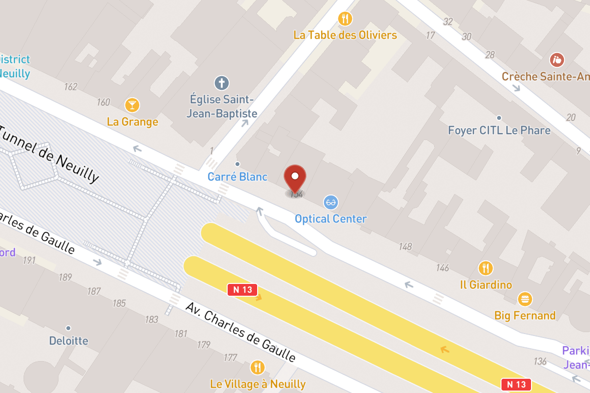 Plan de situation — 154 Avenue Charles de Gaulle