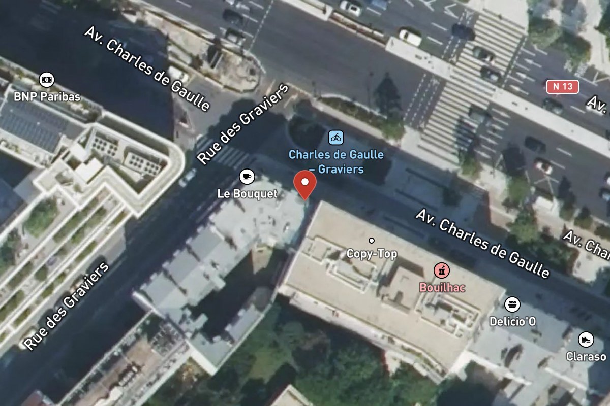 Vue satellite — 155 Avenue Charles de Gaulle