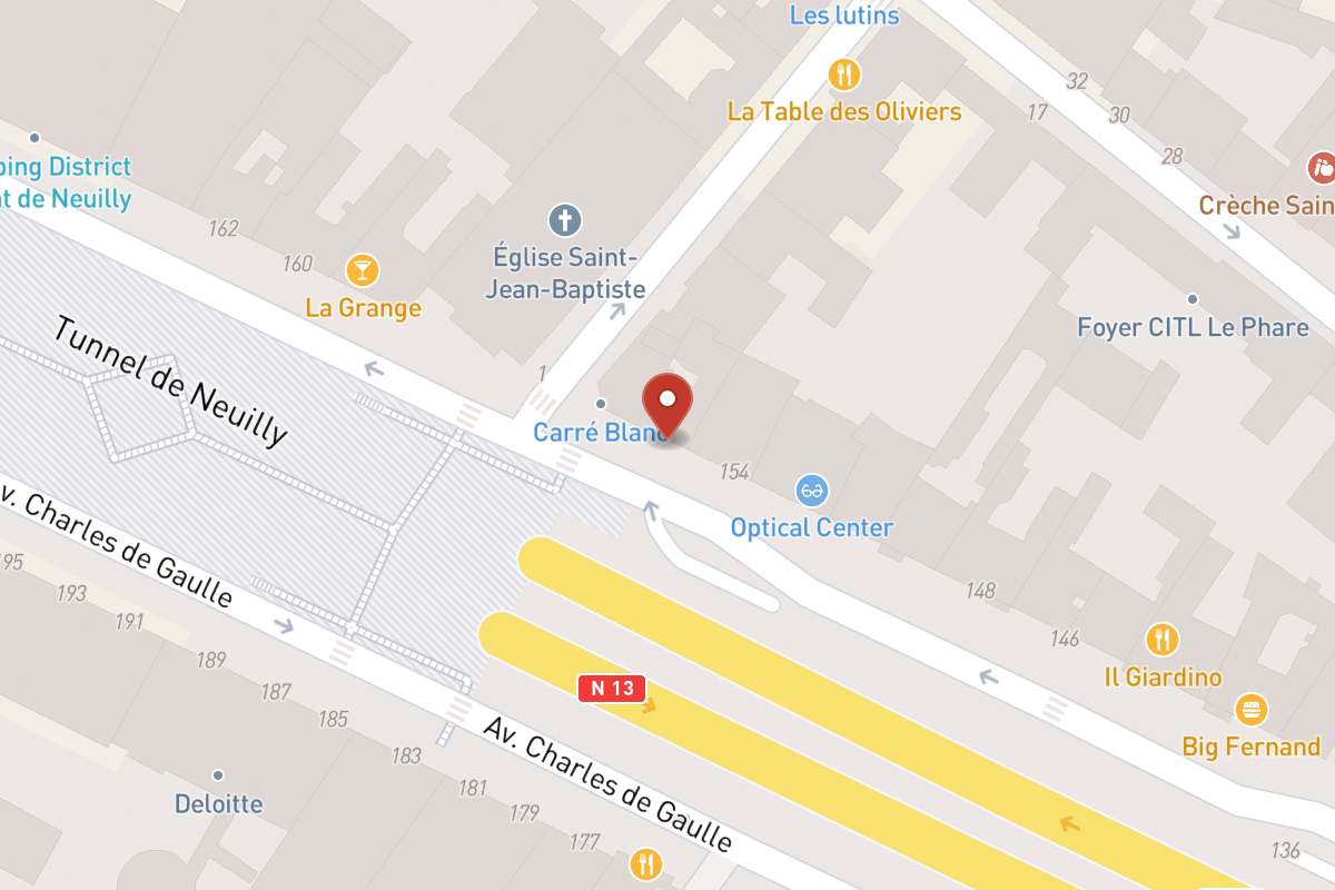 Plan de situation — 156 Avenue Charles de Gaulle