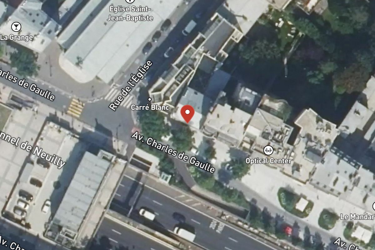 Vue satellite — 156 Avenue Charles de Gaulle