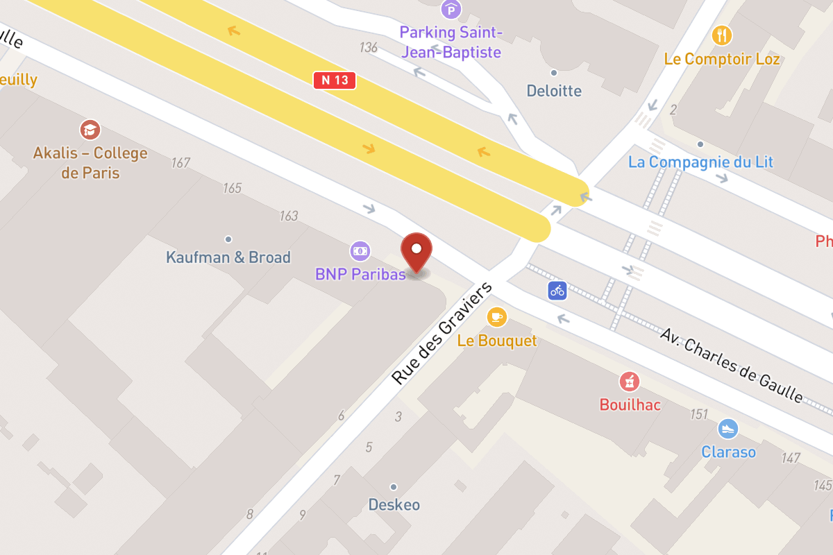 Plan de situation — 157 Avenue Charles de Gaulle