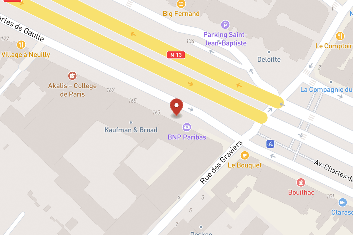 Plan de situation — 159 Avenue Charles de Gaulle