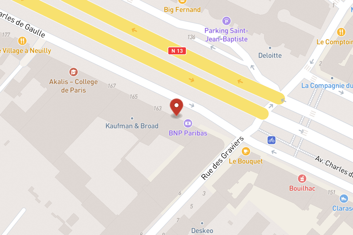 Plan de situation — 161 Avenue Charles de Gaulle