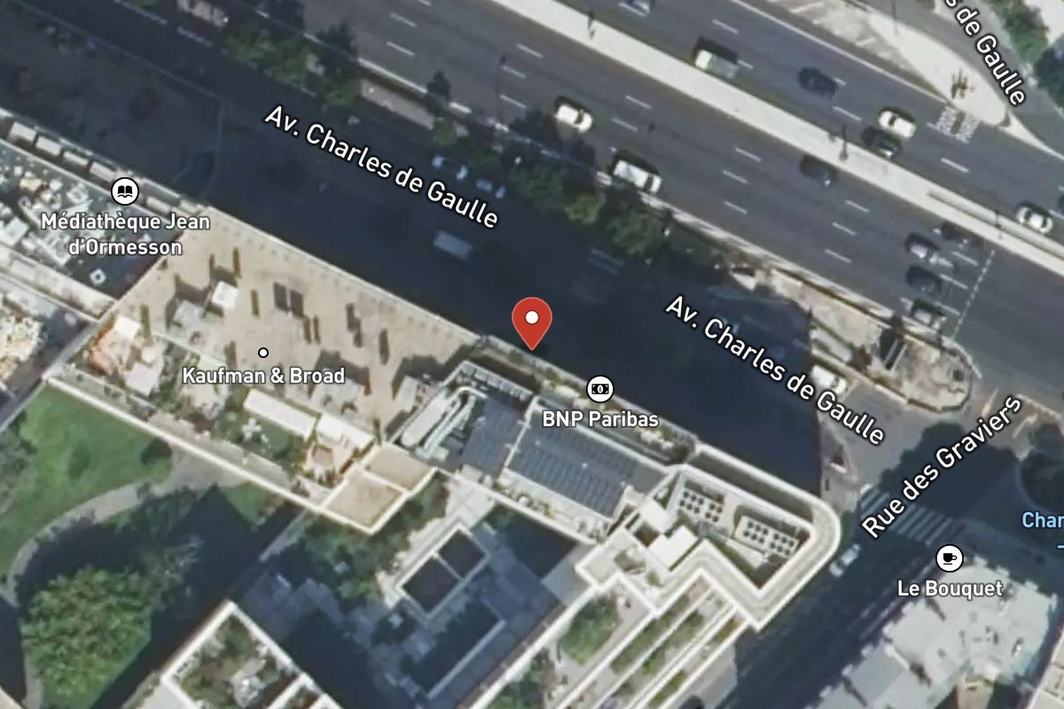 Vue satellite — 161 Avenue Charles de Gaulle