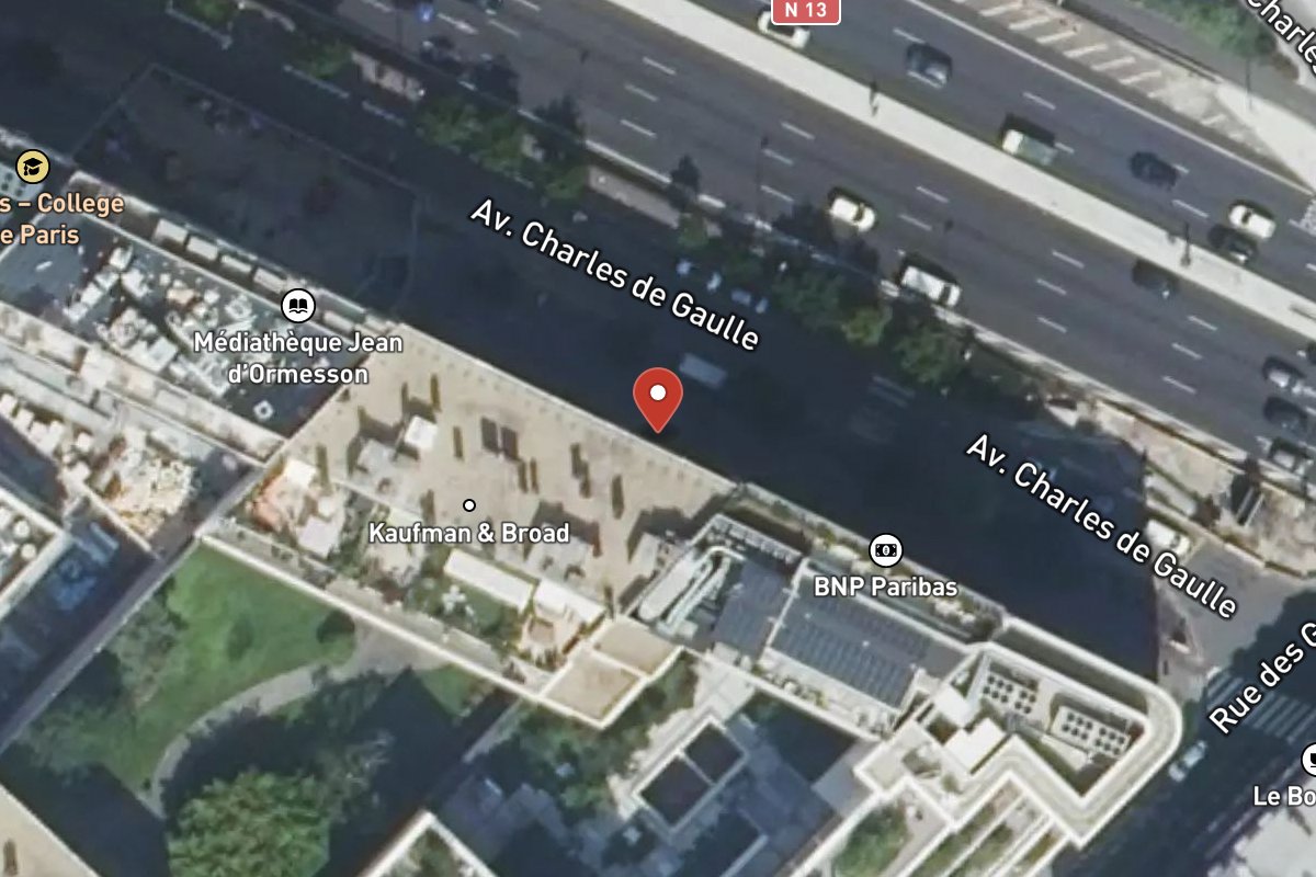 Vue satellite — 163 Avenue Charles de Gaulle