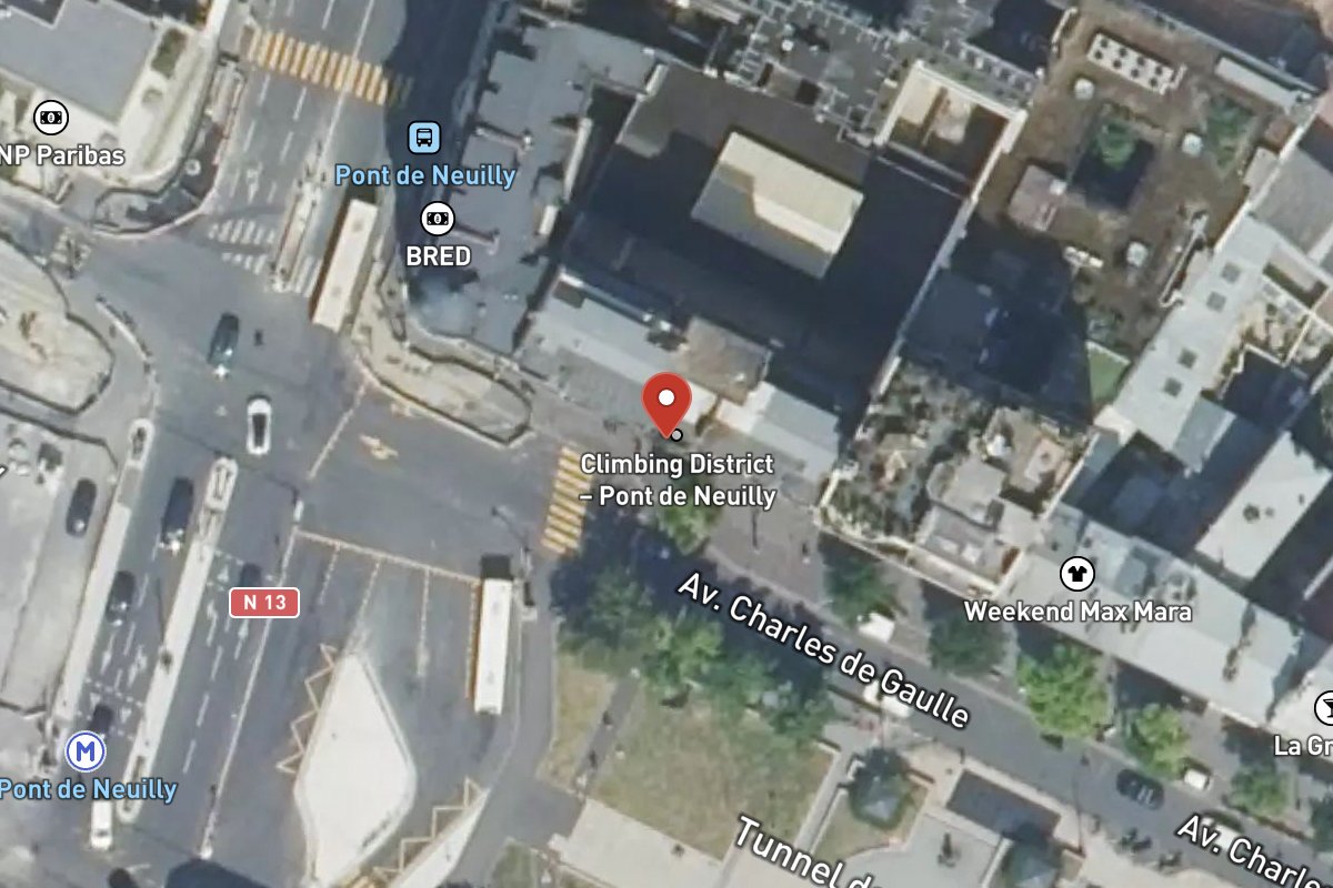 Vue satellite — 166 Avenue Charles de Gaulle