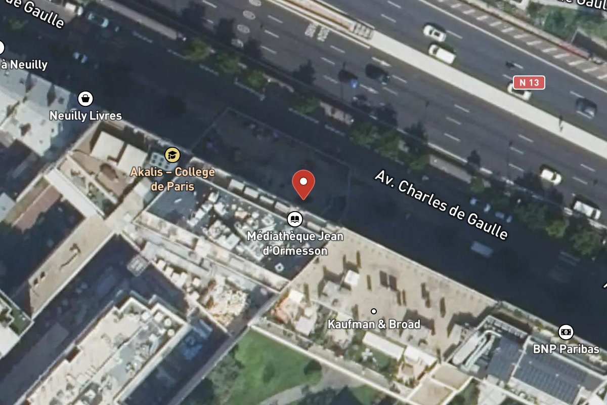 Vue satellite — 167 Avenue Charles de Gaulle