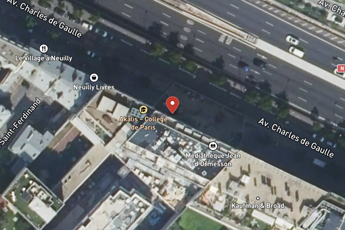 Vue satellite — 169 Avenue Charles de Gaulle