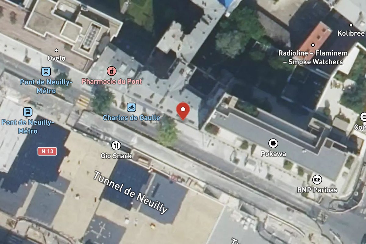 Vue satellite — 170 Avenue Charles de Gaulle