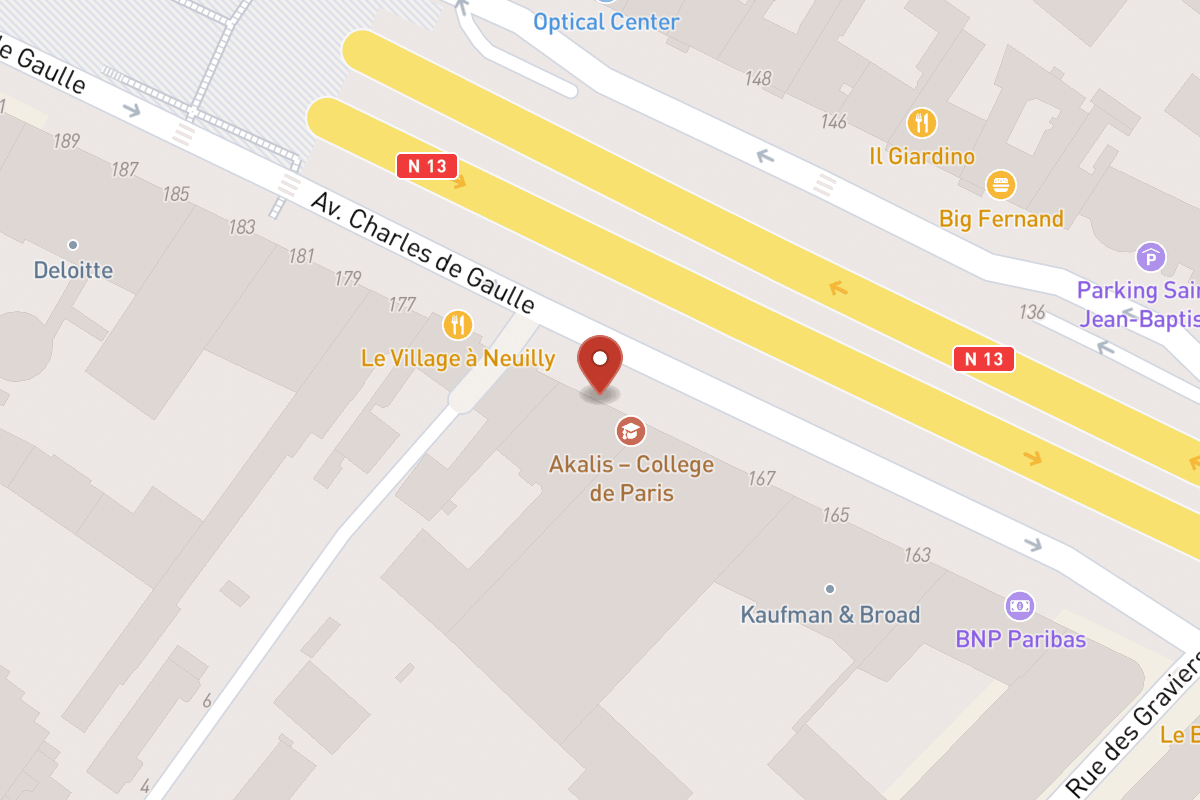 Plan de situation — 171BIS Avenue Charles de Gaulle