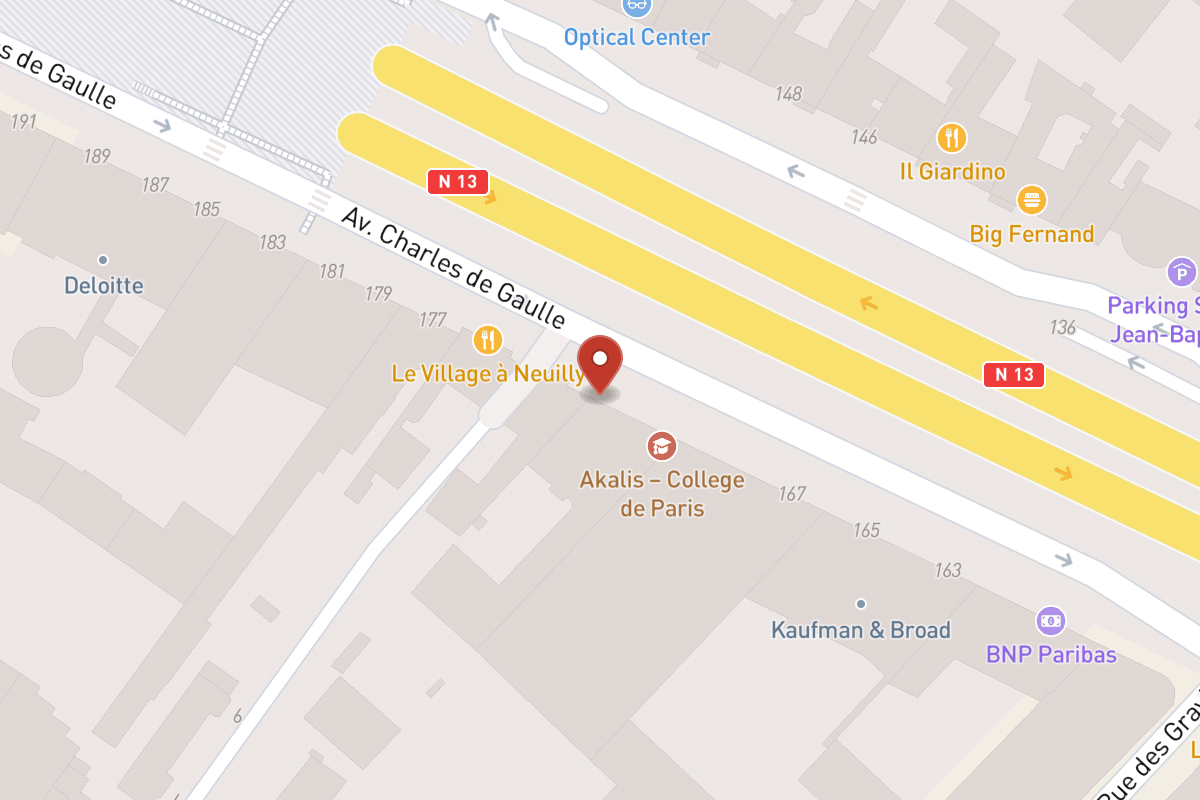 Plan de situation — 171TER Avenue Charles de Gaulle
