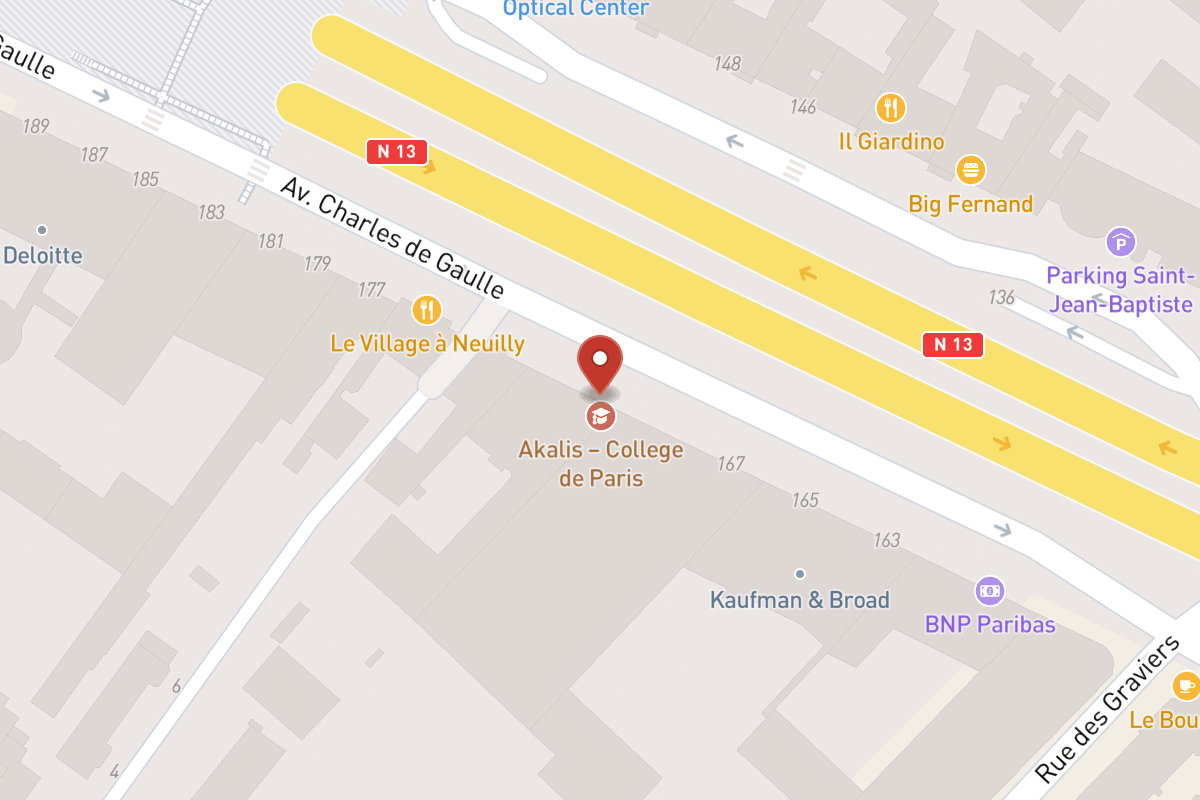 Plan de situation — 171 Avenue Charles de Gaulle
