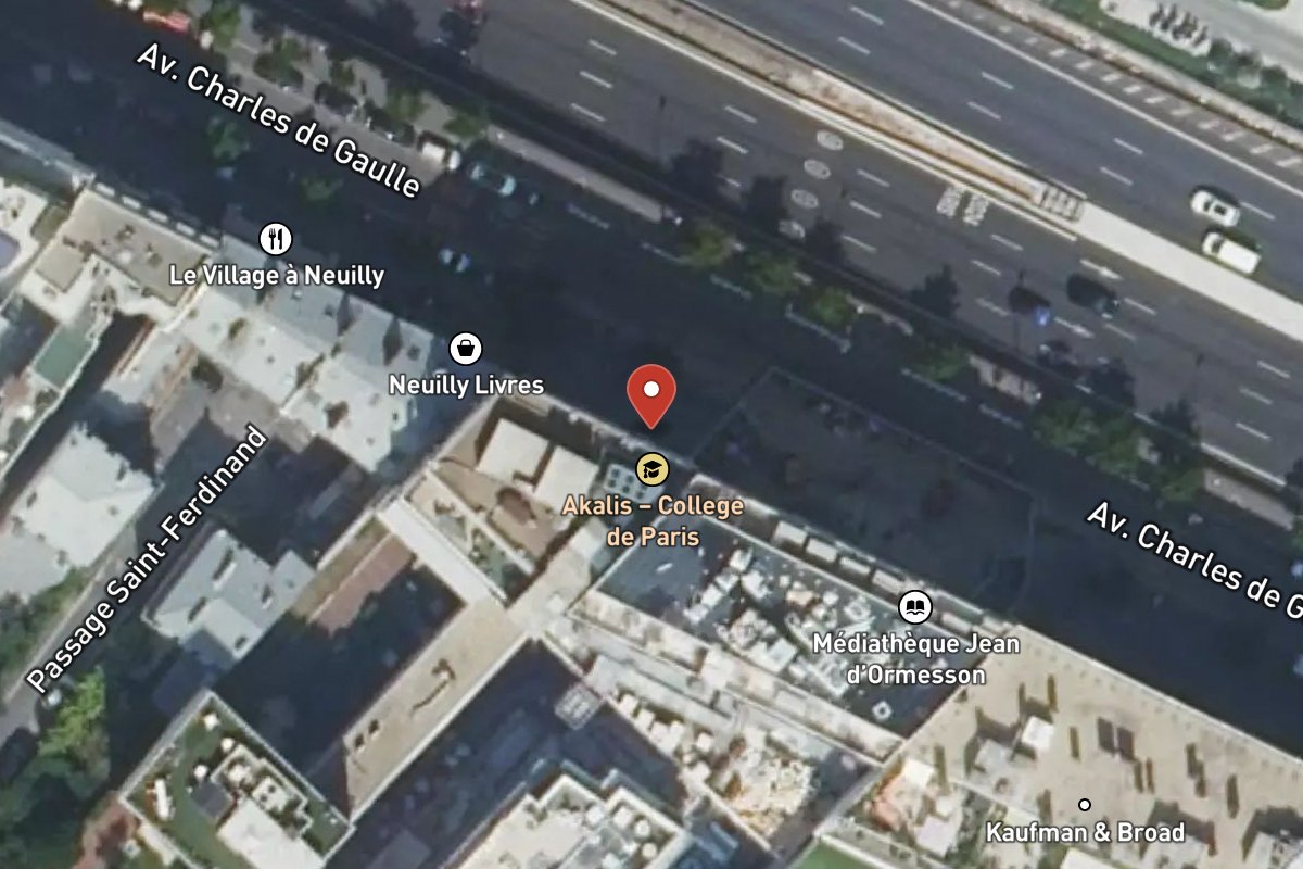Vue satellite — 171 Avenue Charles de Gaulle