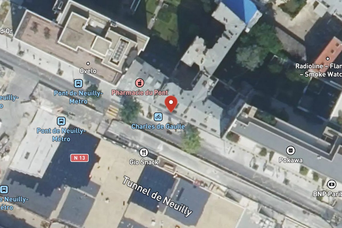 Vue satellite — 172 Avenue Charles de Gaulle