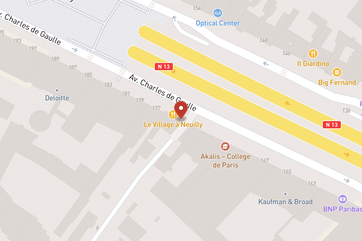 Plan de situation — 175 Avenue Charles de Gaulle