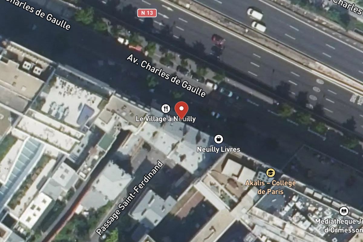 Vue satellite — 175 Avenue Charles de Gaulle
