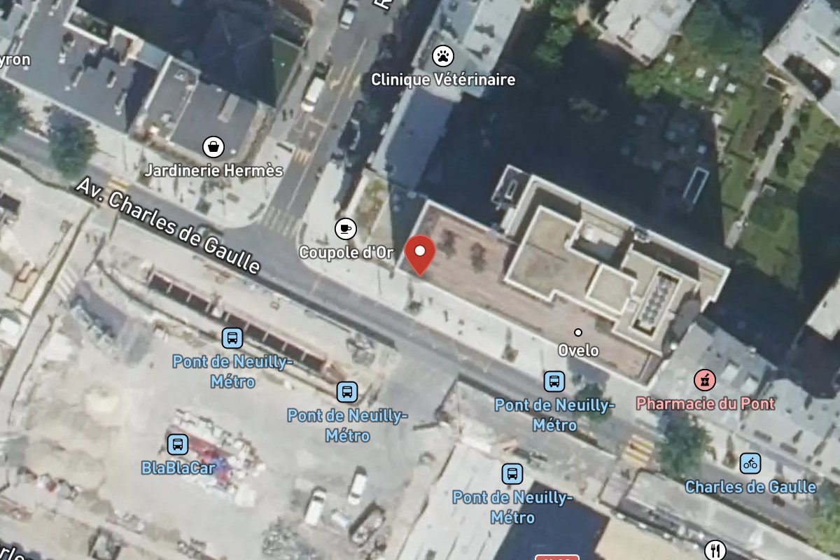 Vue satellite — 176 Avenue Charles de Gaulle