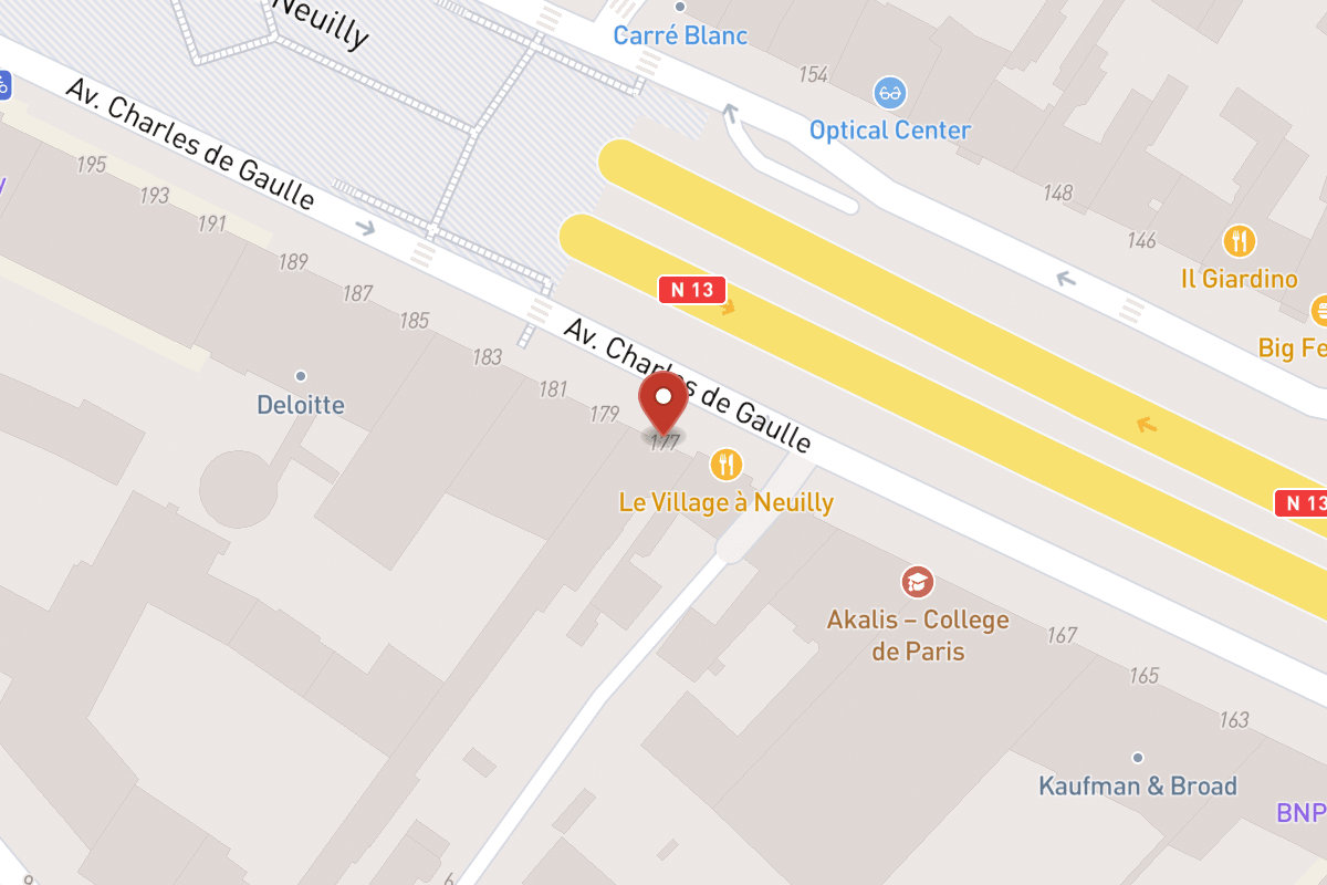 Plan de situation — 177 Avenue Charles de Gaulle