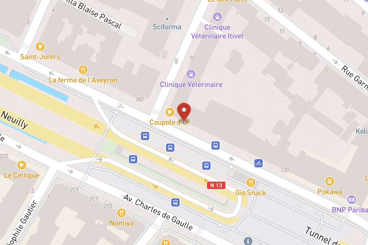 Plan de situation — 180 Avenue Charles de Gaulle