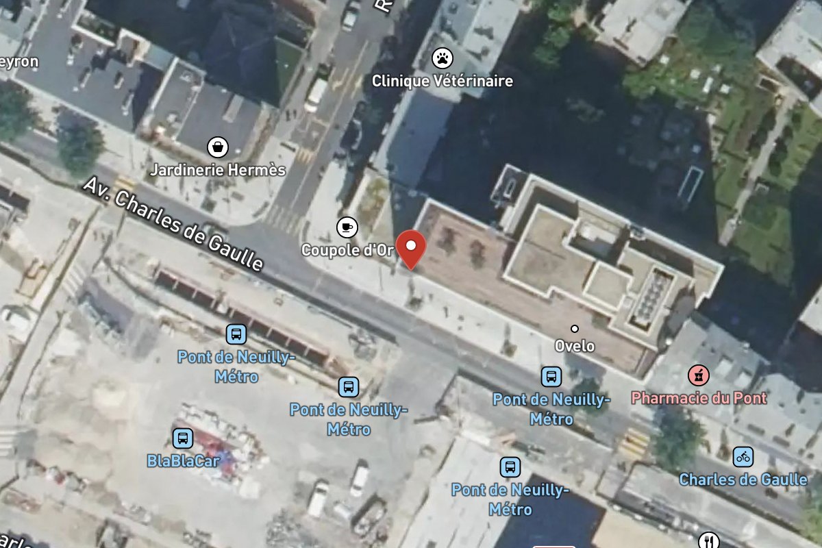 Vue satellite — 180 Avenue Charles de Gaulle