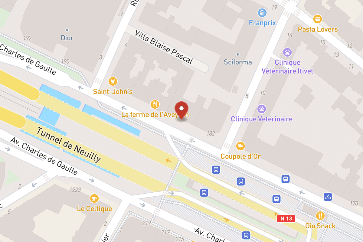 Plan de situation — 184 Avenue Charles de Gaulle