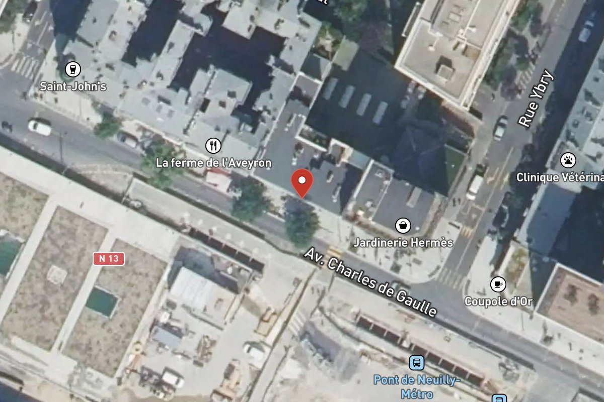 Vue satellite — 184 Avenue Charles de Gaulle