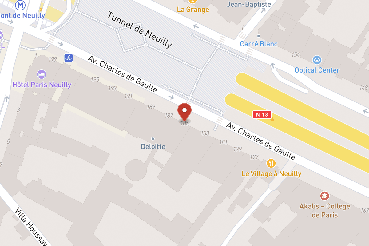 Plan de situation — 185 Avenue Charles de Gaulle