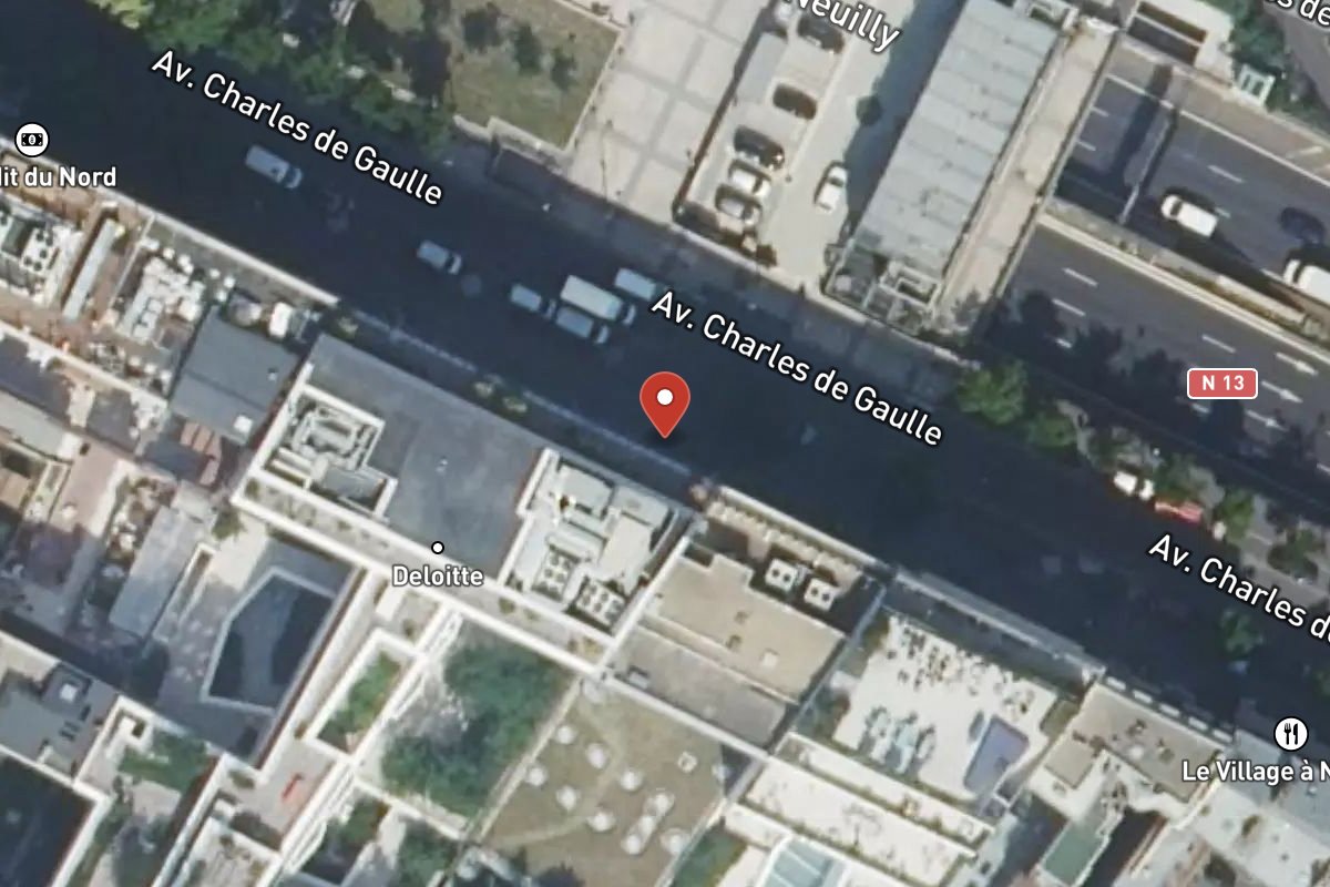 Vue satellite — 185 Avenue Charles de Gaulle