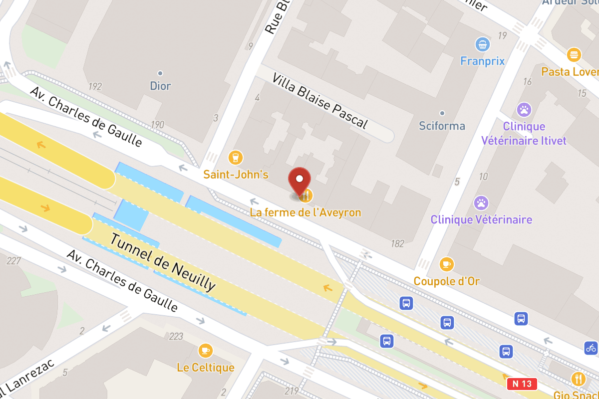 Plan de situation — 186 Avenue Charles de Gaulle