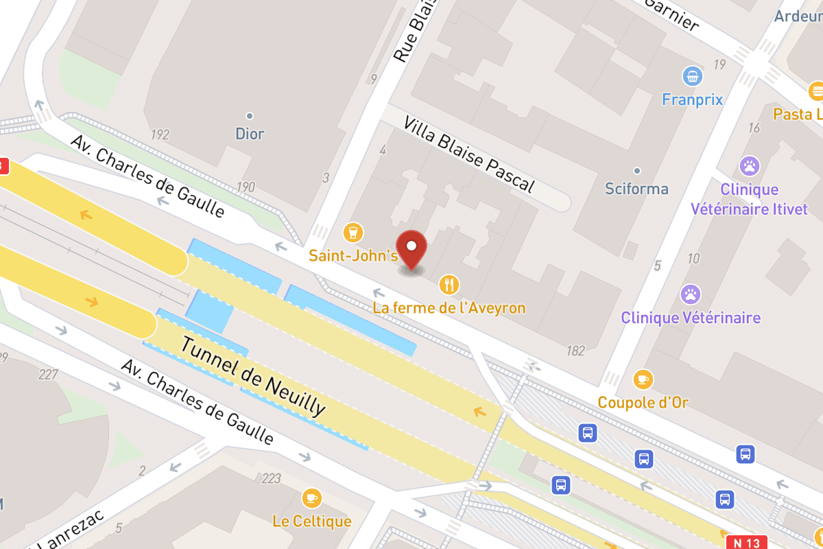Plan de situation — 188 Avenue Charles de Gaulle