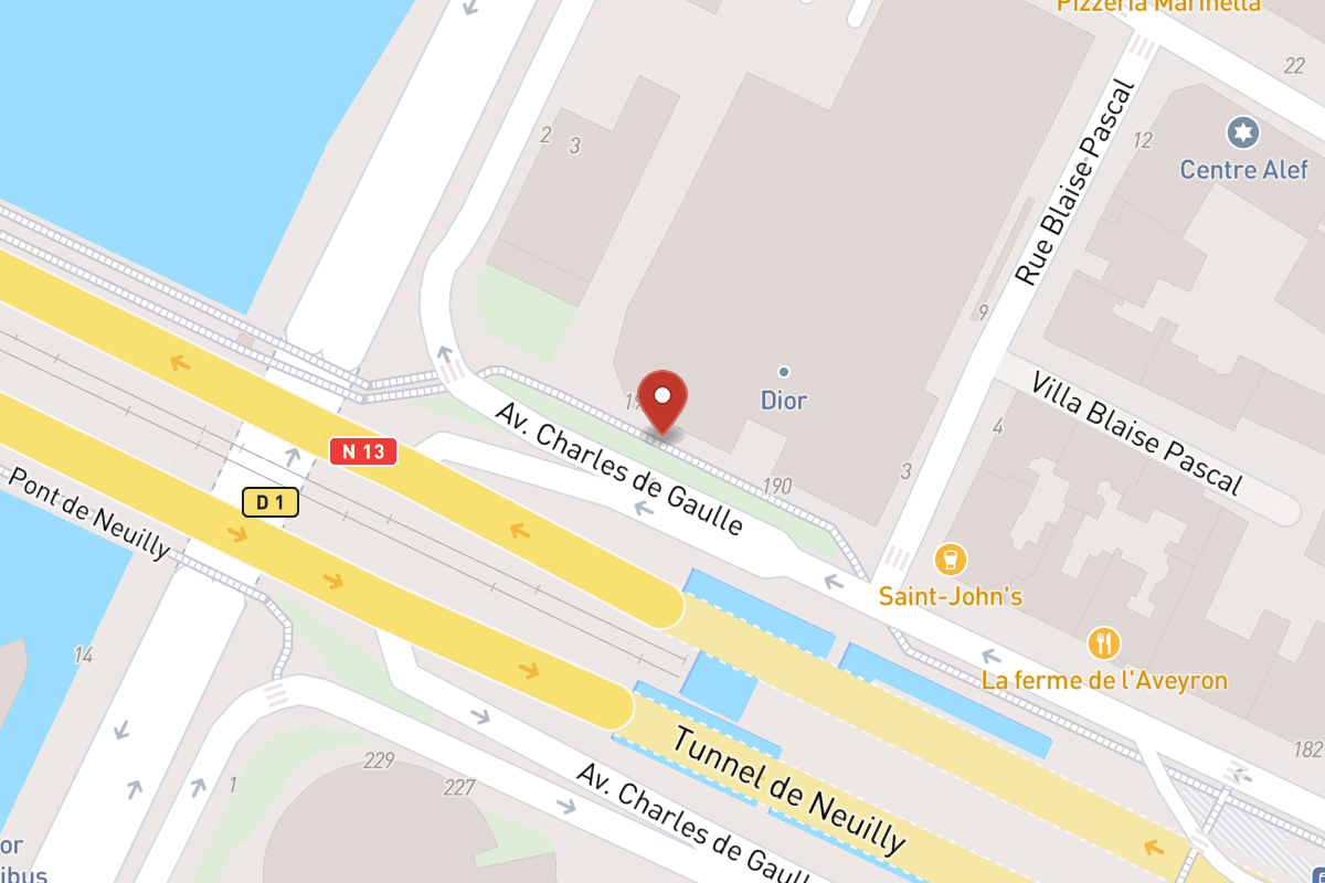 Plan de situation — 192 Avenue Charles de Gaulle