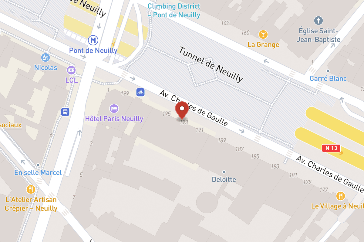 Plan de situation — 193 Avenue Charles de Gaulle