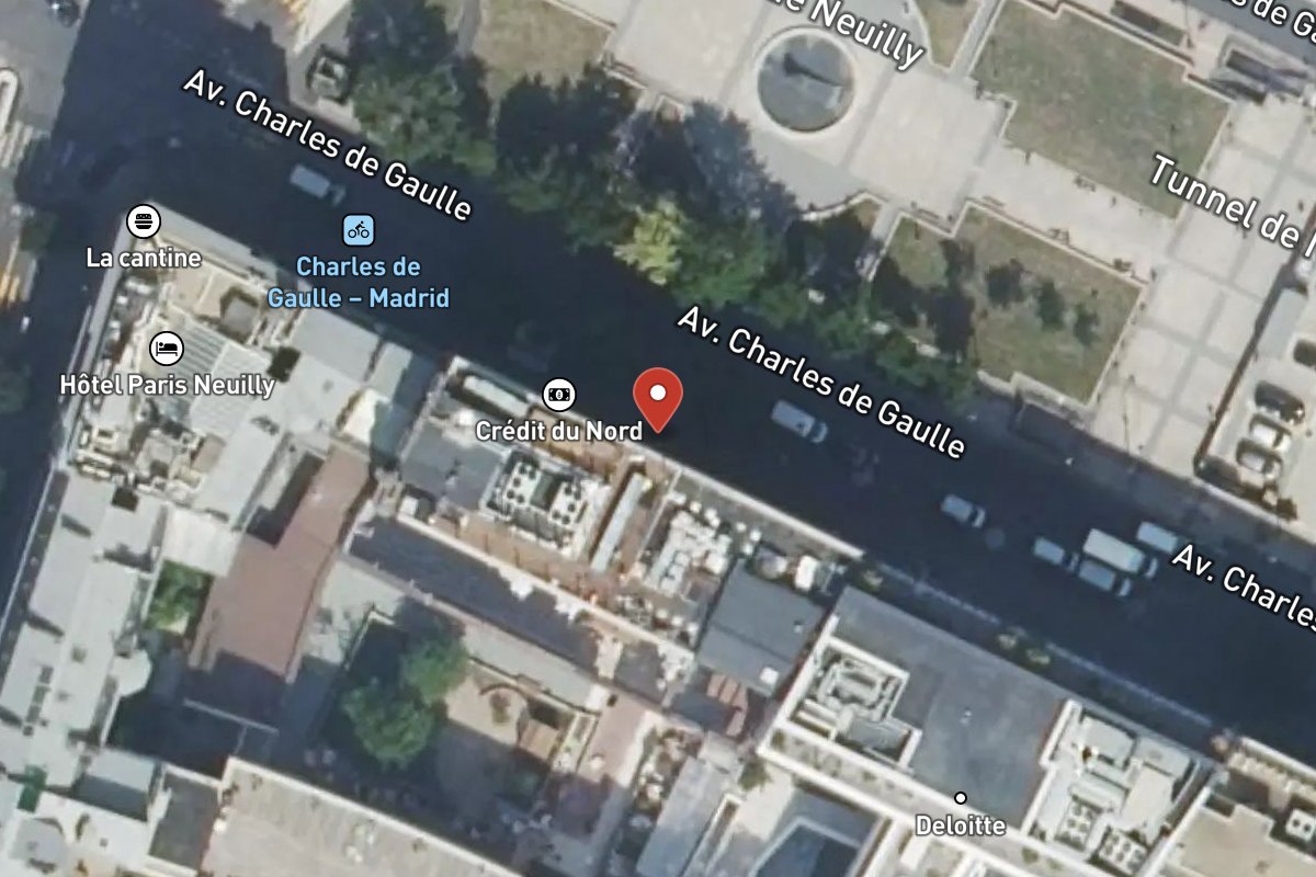 Vue satellite — 193 Avenue Charles de Gaulle