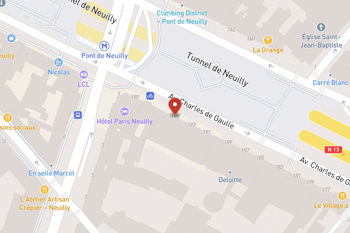 Plan de situation — 195 Avenue Charles de Gaulle