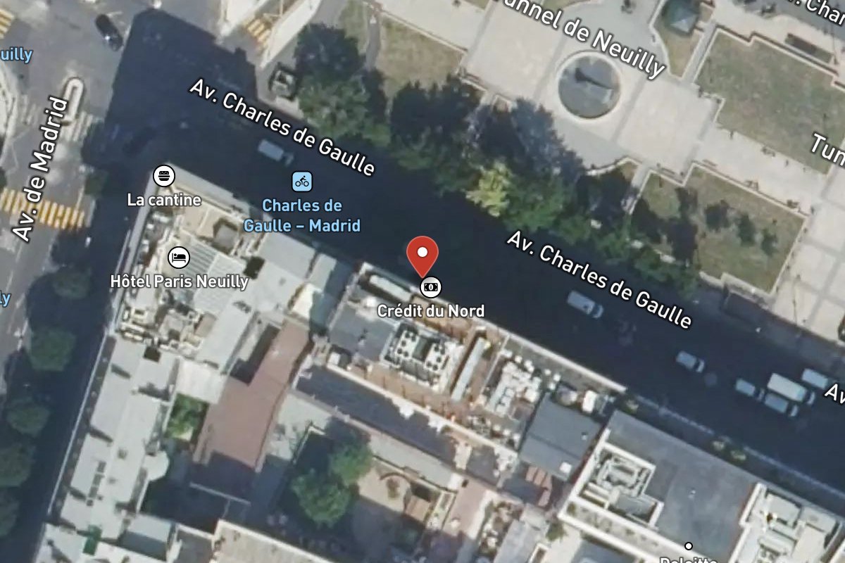 Vue satellite — 195 Avenue Charles de Gaulle